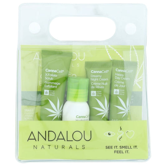 ANDALOU NATURALS: Cannacell Routine Kit 4 pc (Pack of 2) - Beauty & Body Care > Skin Care - ANDALOU NATURALS