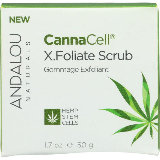 ANDALOU NATURALS: CannaCell X.Foliate Scrub 1.7 oz (Pack of 2) - Grocery > Beverages > Coffee Tea & Hot Cocoa > Face Cleansers & Scrubs -