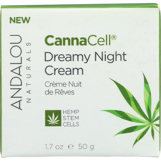 ANDALOU NATURALS: Cream Night Cannacell Drm 1.7 oz - Beauty & Body Care > Skin Care > Facial Lotions & Cremes - ANDALOU NATURALS