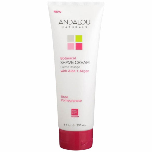 ANDALOU NATURALS Andalou Naturals Cream Shave Botncl Rs Pom, 8 Fo