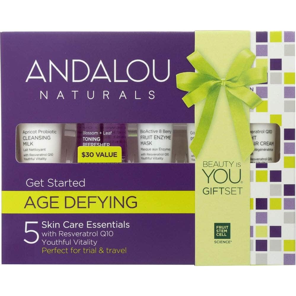 ANDALOU NATURALS ANDALOU NATURALS Get Started Age Defying Skin Care Essentials, 5 Piece Kit