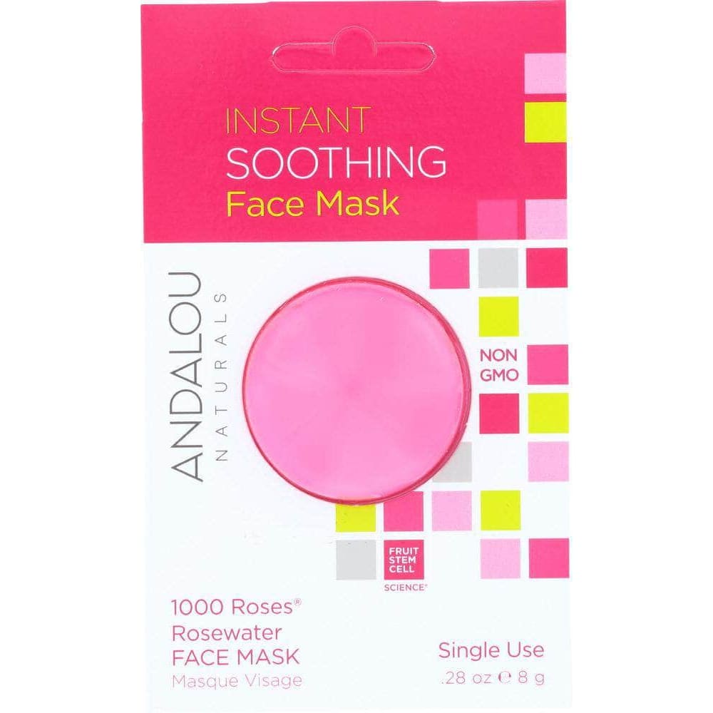 Andalou Naturals Andalou Naturals Instant Soothing Face Mask 1000 Roses Rosewater, 0.28 oz