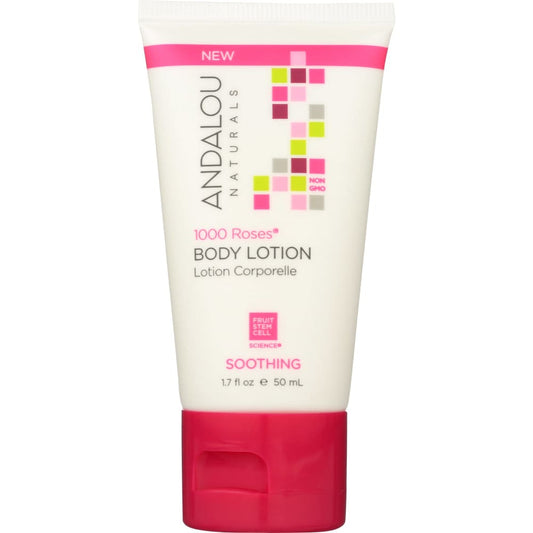 ANDALOU NATURALS: Lotion TRLSZ 100O Roses 1.7 fo (Pack of 6) - Bath & Body > Body Lotions Oils Creams Sprays > Body Lotions & Cremes -