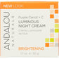 ANDALOU NATURALS Andalou Naturals Luminous Night Cream Purple Carrot + C Brightening, 1.7 Oz