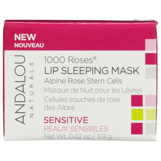 ANDALOU NATURALS: Mask Lip Sleep 1000 Roses 0.45 OZ (Pack of 3) - Beauty & Body Care > Skin Care > Facial Masks - ANDALOU NATURALS