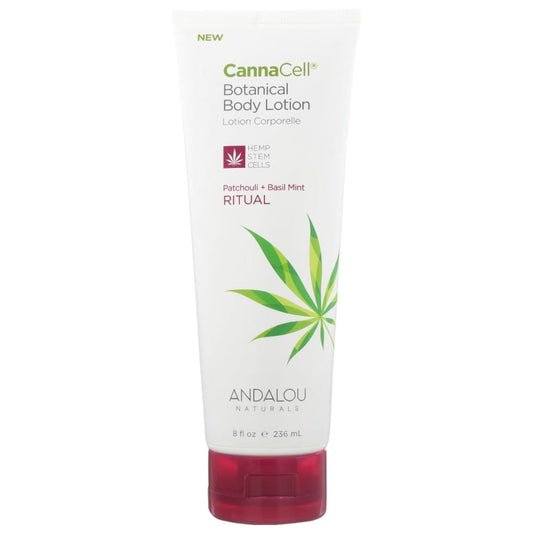 ANDALOU NATURALS: Ritual Patchouli + Basil Mint Cannacell Botanical Body Lotion 8 fo (Pack of 4) - MONTHLY SPECIALS > Skin Care > Body
