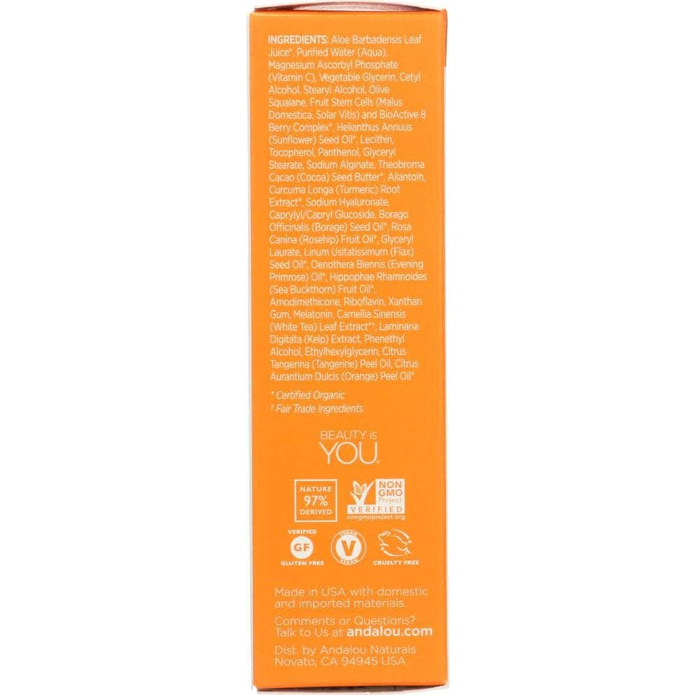 ANDALOU NATURALS Andalou Naturals Turmeric + C Enlighten Serum Brightening, 1.1 Oz