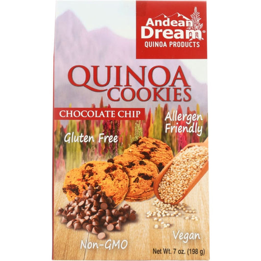 ANDEAN DREAM: Cookie Quinoa Chocolate Chip 7 oz (Pack of 4) - Natural Snacks > Cookies - ANDEAN DREAM
