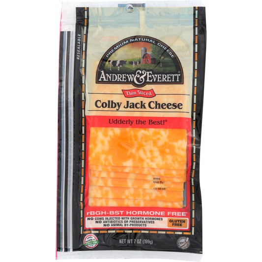 ANDREW & EVERETT: Colby Jack Sliced Cheese 7 oz - Grocery > Dairy Dairy Substitutes and Eggs > Cheeses - ANDREW & EVERETT