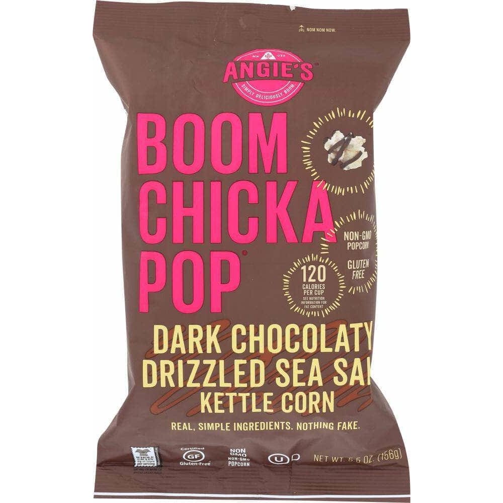 Angies Angies Boomchickapop Dark Chocolaty Drizzled Sea Salt Kettle Corn, 5.5 oz
