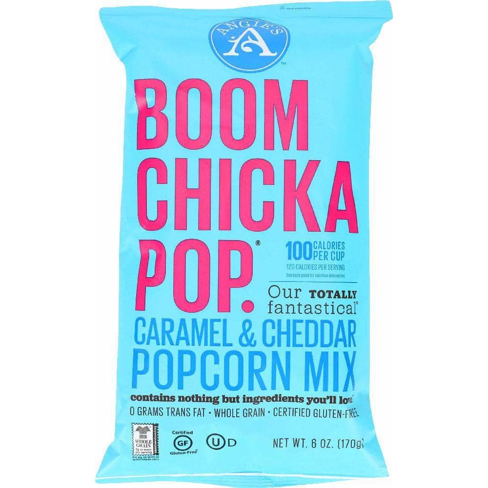 Angies Angie's Popcorn Boomchickapop Caramel and Cheddar Popcorn Mix, 6 oz