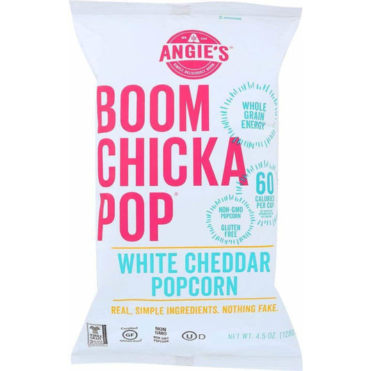Angies Angie's Popcorn Boomchickapop White Cheddar Popcorn, 4.5  oz
