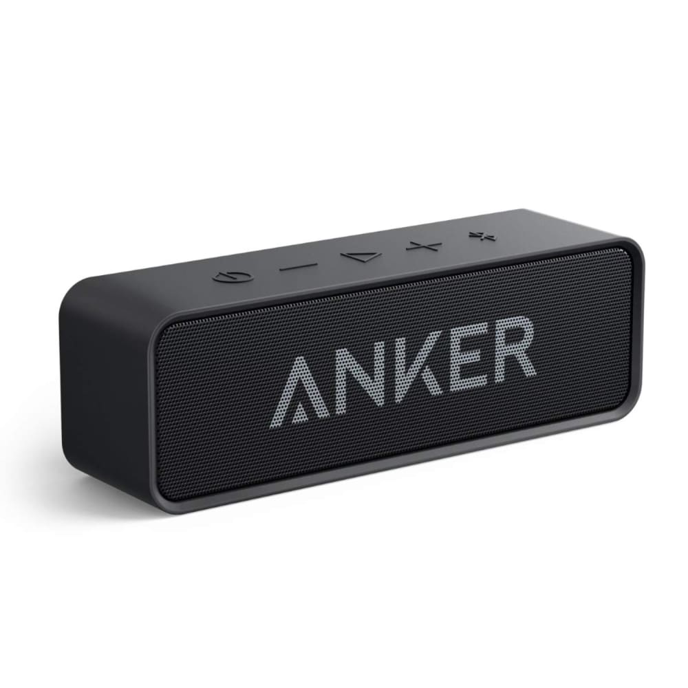 Anker Upgraded Soundcore Bluetooth Speaker with IPX5 Waterproof Stereo Sound 24H Playtime Portable Wireless Speaker - Black - wireless