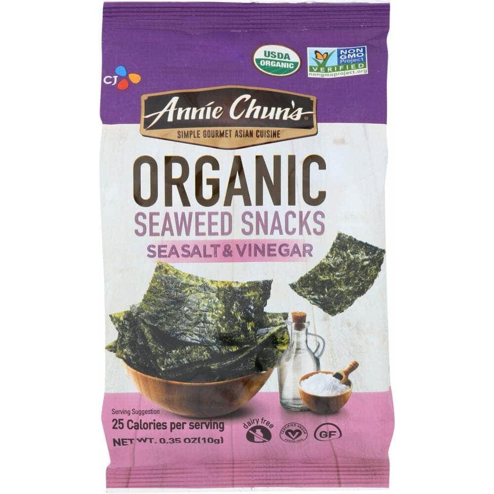 Annie Chuns Annie Chuns Organic Seaweed Snacks Sea Salt & Vinegar, 0.35 oz