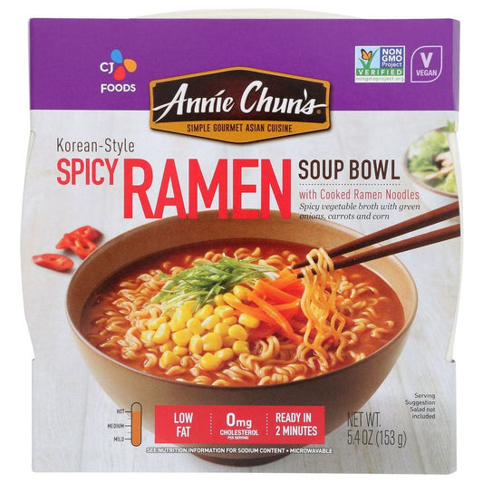 ANNIE CHUNS: Ramen Spicy Korean 5.4 OZ (Pack of 5) - Grocery > Soups & Stocks - ANNIE CHUNS