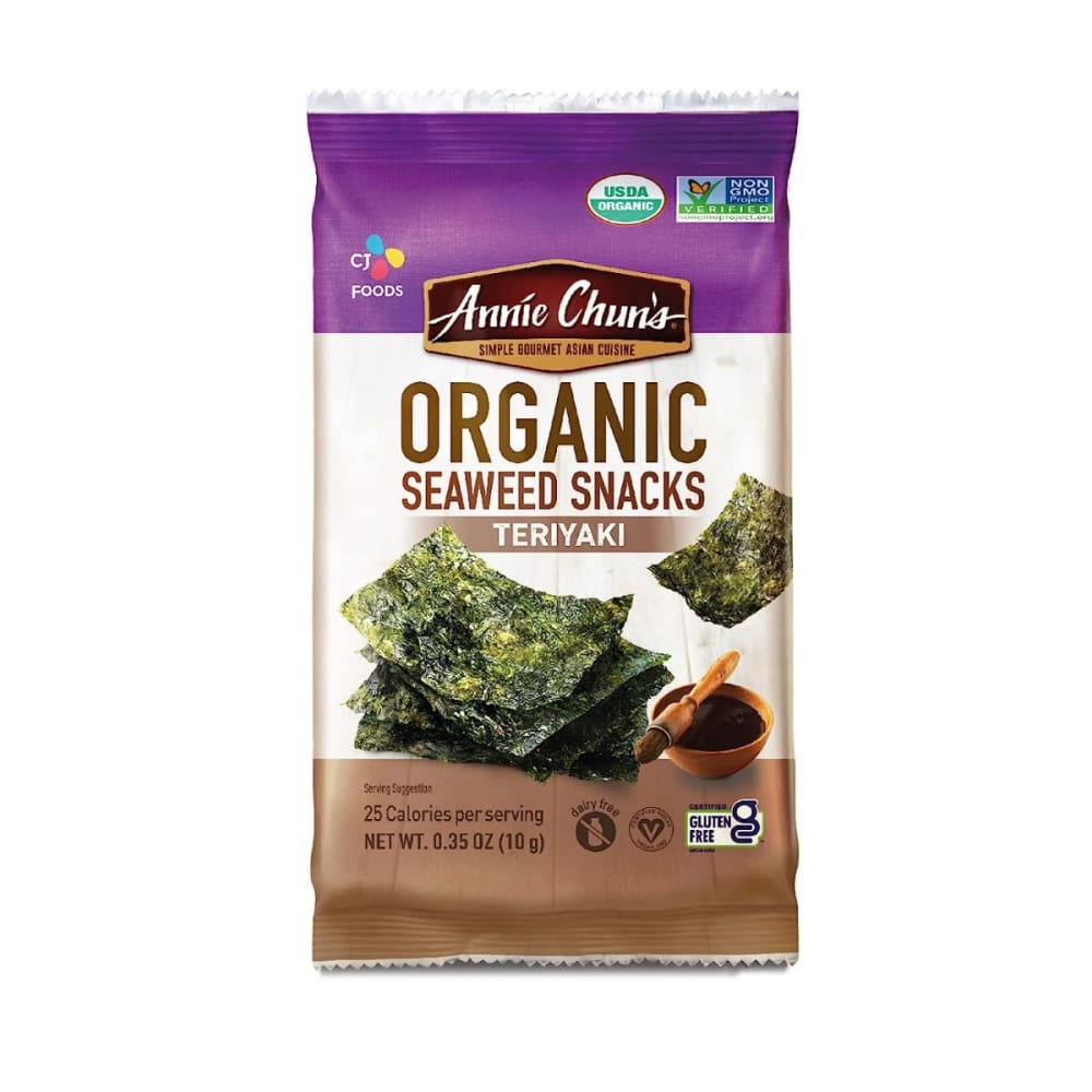 ANNIE CHUNS: Seaweed Teriyaki 0.35 OZ (Pack of 6) - Grocery > Snacks > Seaweed Dried - ANNIE CHUNS