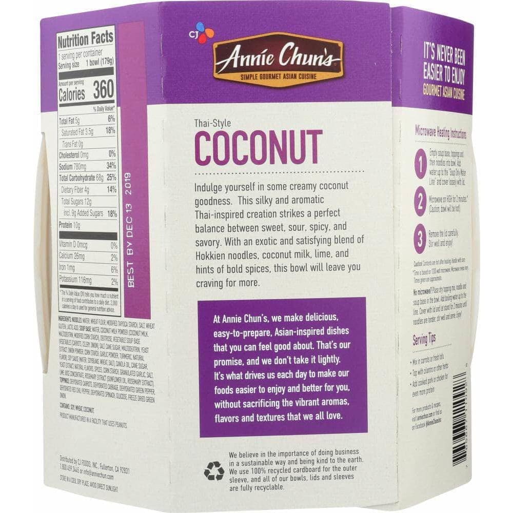 Annie Chuns Annie Chuns Thai Style Coconut Soup Bowl, 6.3 oz