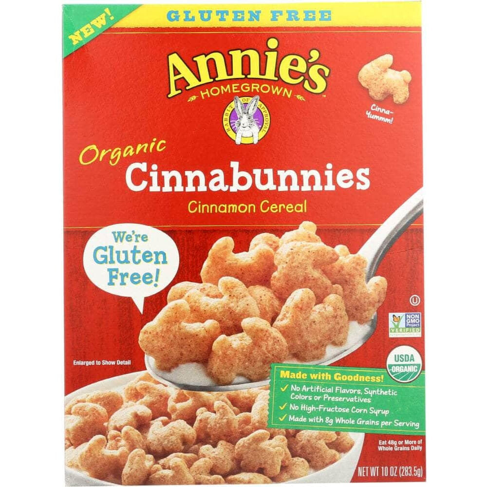 Annies Annies Homegrown Cereal Cinnabunnies, 10 oz