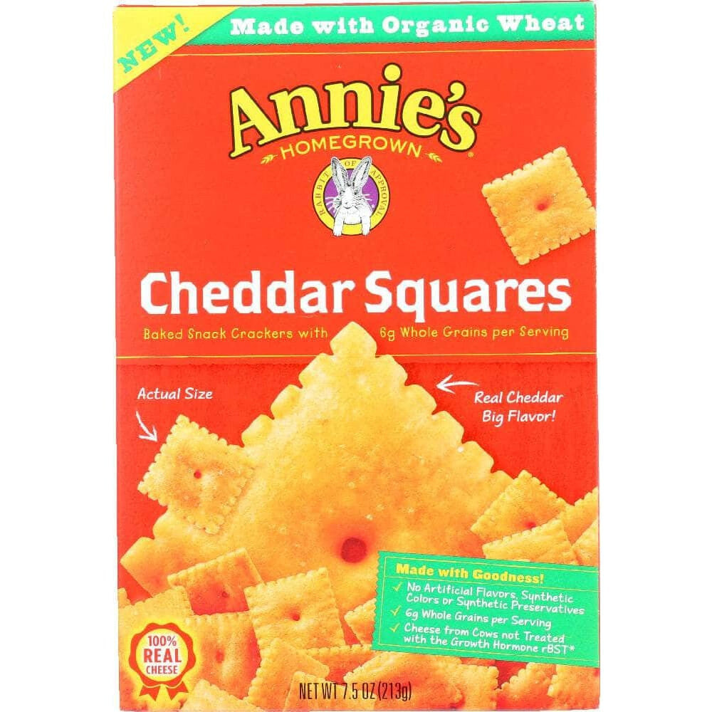 Annies Annie's Homegrown Cheddar Squares, 7.5 oz