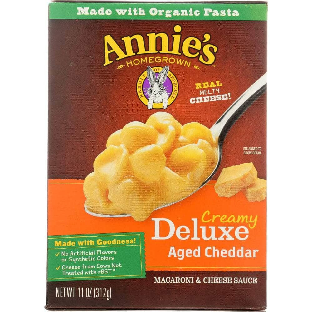 Annies Annie's Homegrown Creamy Deluxe Shells & Real Aged Cheddar Sauce, 11 Oz