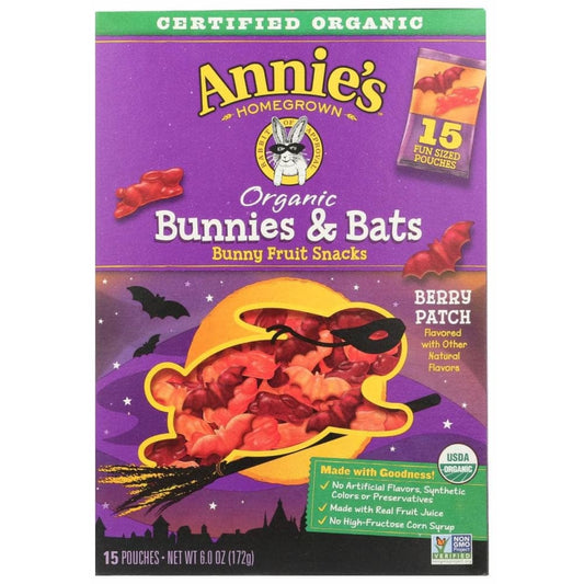 ANNIES HOMEGROWN ANNIES HOMEGROWN Fruit Snack Hllween Berry, 6 oz