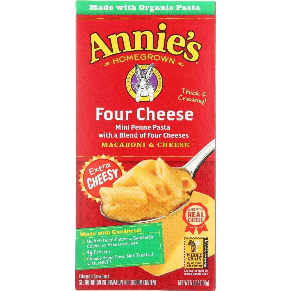 Annies Annies Homegrown Macaroni & Cheese Four Cheese, 5.5 oz