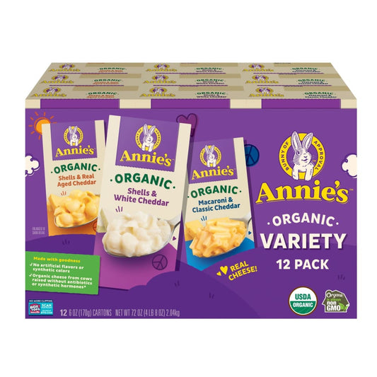 Annie’s Homegrown Organic Macaroni and Cheese Variety Pack 12 ct./6 oz. - Annie’s