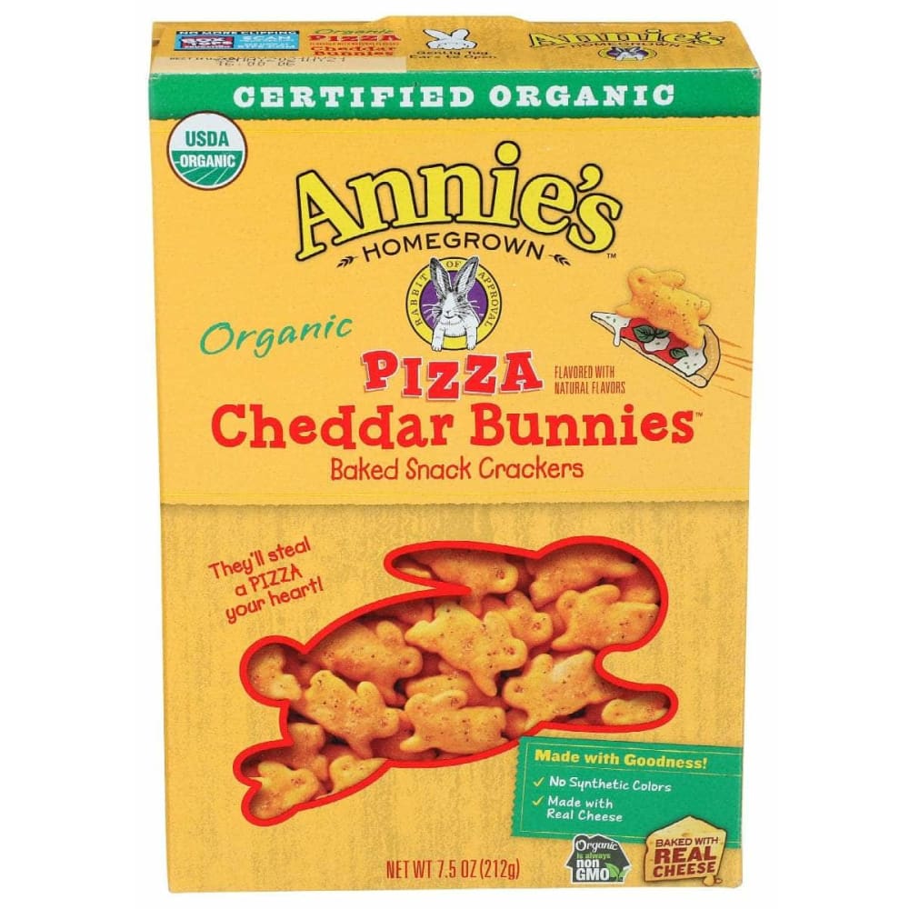 ANNIES HOMEGROWN ANNIES HOMEGROWN Organic Pizza Cheddar Bunnies, 7.5 oz