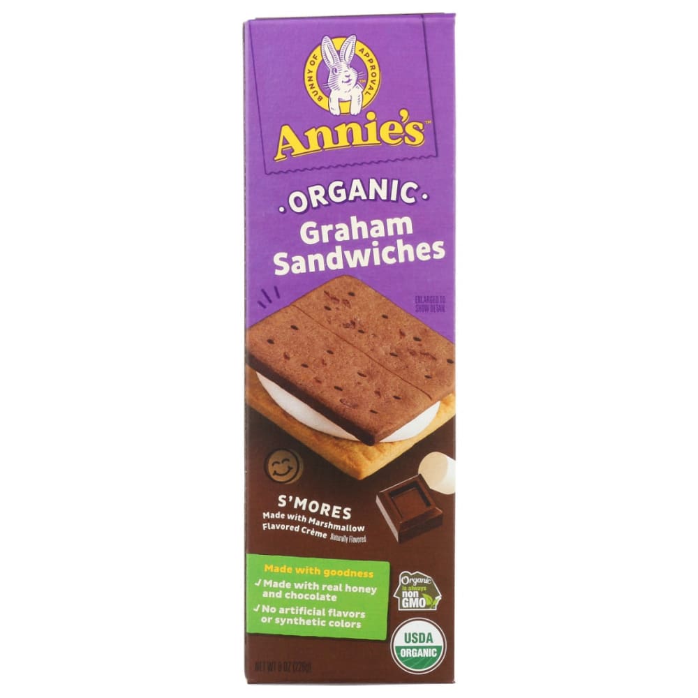 ANNIES HOMEGROWN: Organic Smores Graham Sandwiches 8 oz (Pack of 4) - ANNIES HOMEGROWN