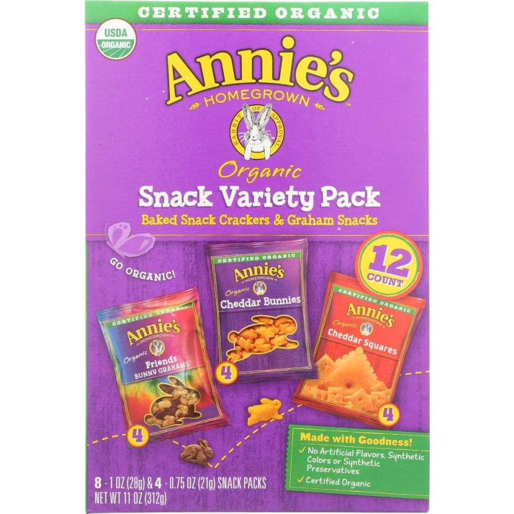 ANNIES HOMEGROWN ANNIES HOMEGROWN Organic Snack Variety Pack 12Ct, 11 oz