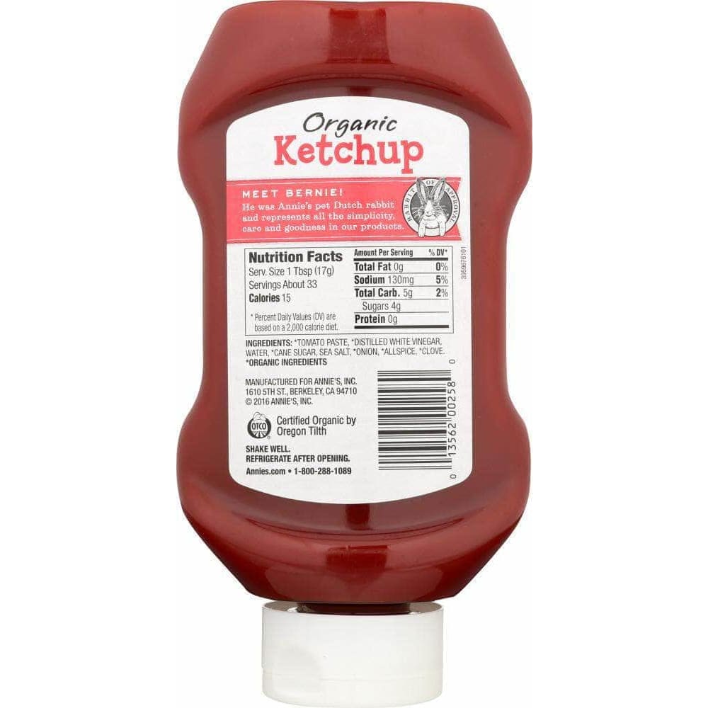 Annies Annies Homegrown Organic Upside Down Ketchup, 20 oz