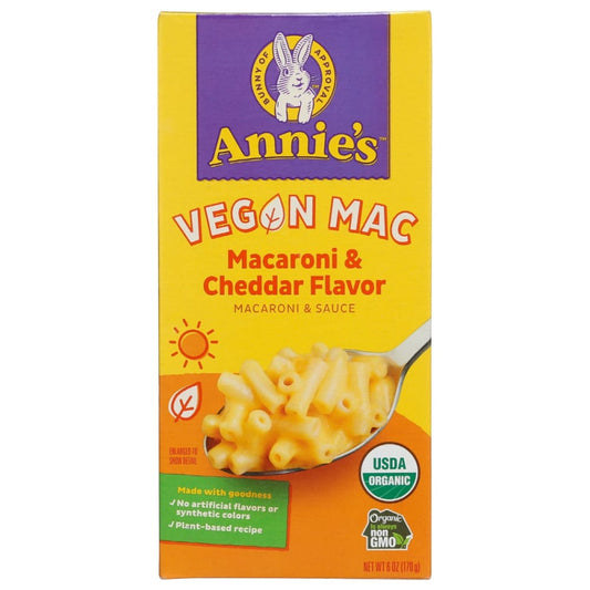 ANNIES HOMEGROWN: Organic Vegan Mac Cheddar Flavor 6 oz (Pack of 5) - Grocery > Pantry > Food - ANNIES HOMEGROWN