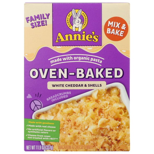 ANNIES HOMEGROWN: Oven Baked White Cheddar Mac and Cheese 11.9 oz (Pack of 4) - Food - ANNIES HOMEGROWN