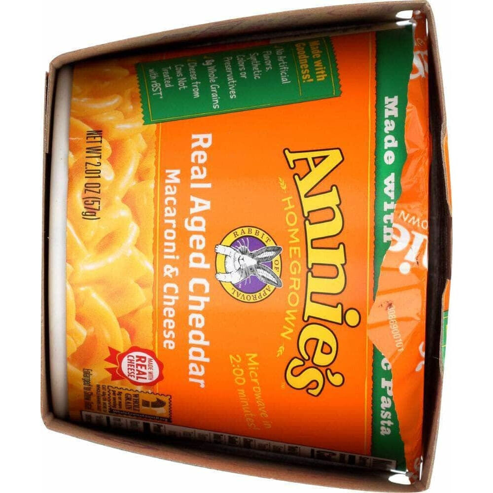 Annies Annie's Homegrown Real Aged Cheddar Microwavable Macaroni & Cheese Cup 2 Pack, 4.02 oz