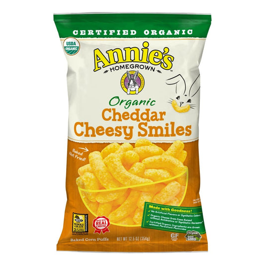 Annie’s Organic Cheddar Cheesy Smiles 12.5 oz. - Annie’s