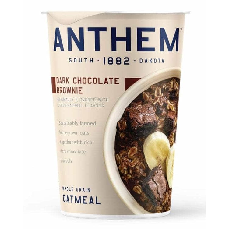 ANTHEM Anthem Dark Chocolate Brownie Whole Grain Oatmeal Cup, 3.25 Oz