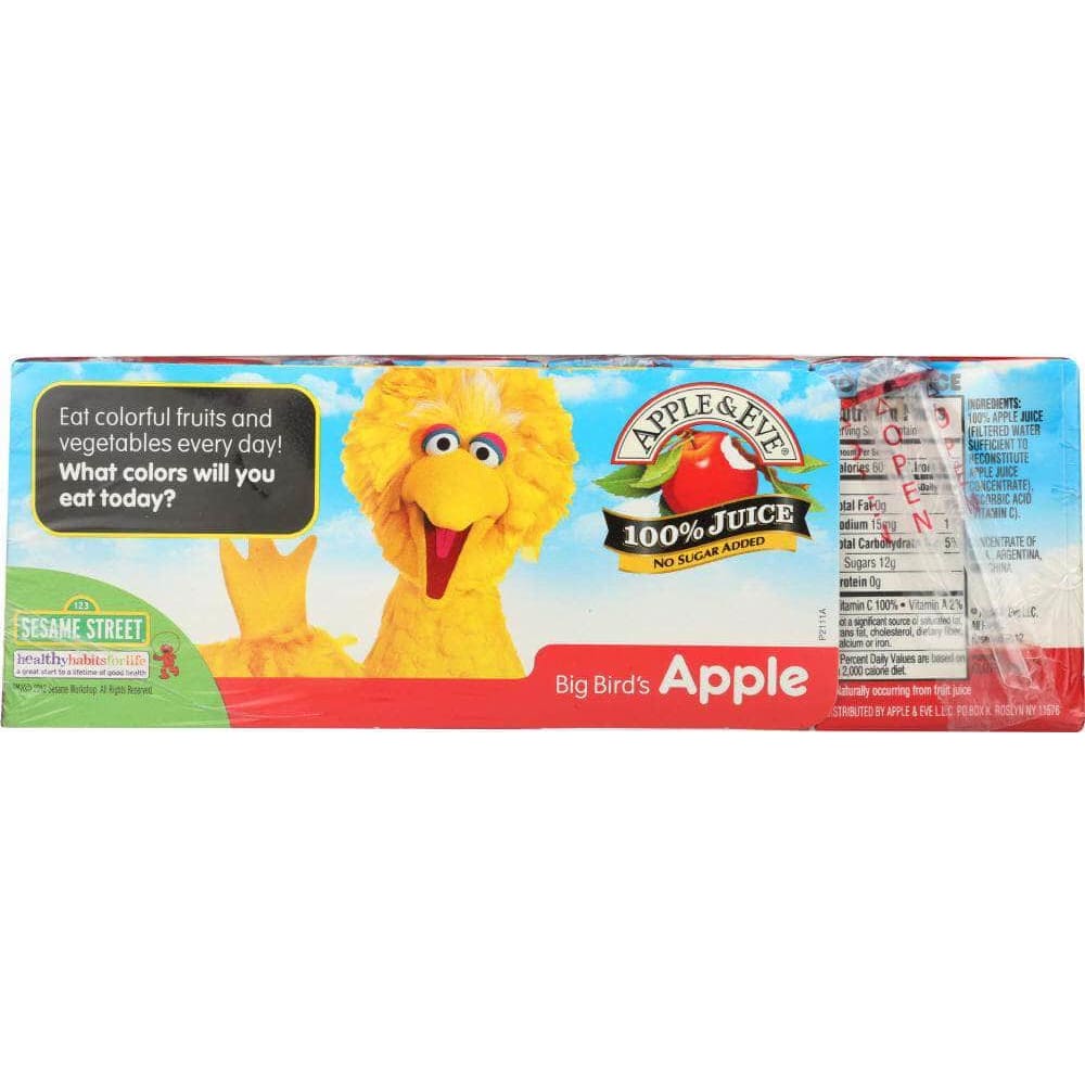 Apple & Eve Sesame Street Big Bird Apple Juice 8 Pack, 125 ml (Case of