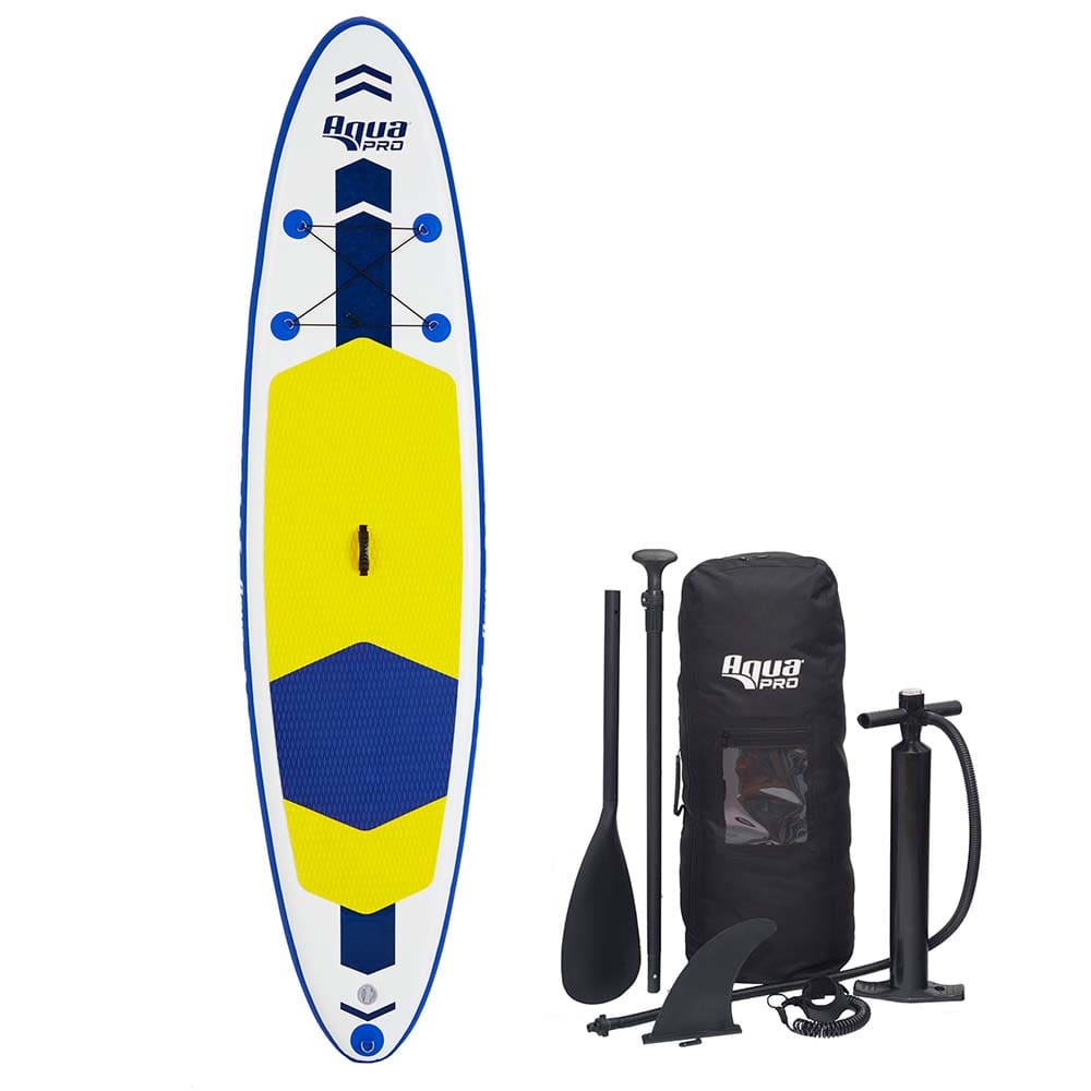 Aqua Leisure 10.6’ Inflatable Stand-Up Paddleboard Drop Stitch w/ Oversized Backpack f/ Board & Accessories - Watersports | Inflatable