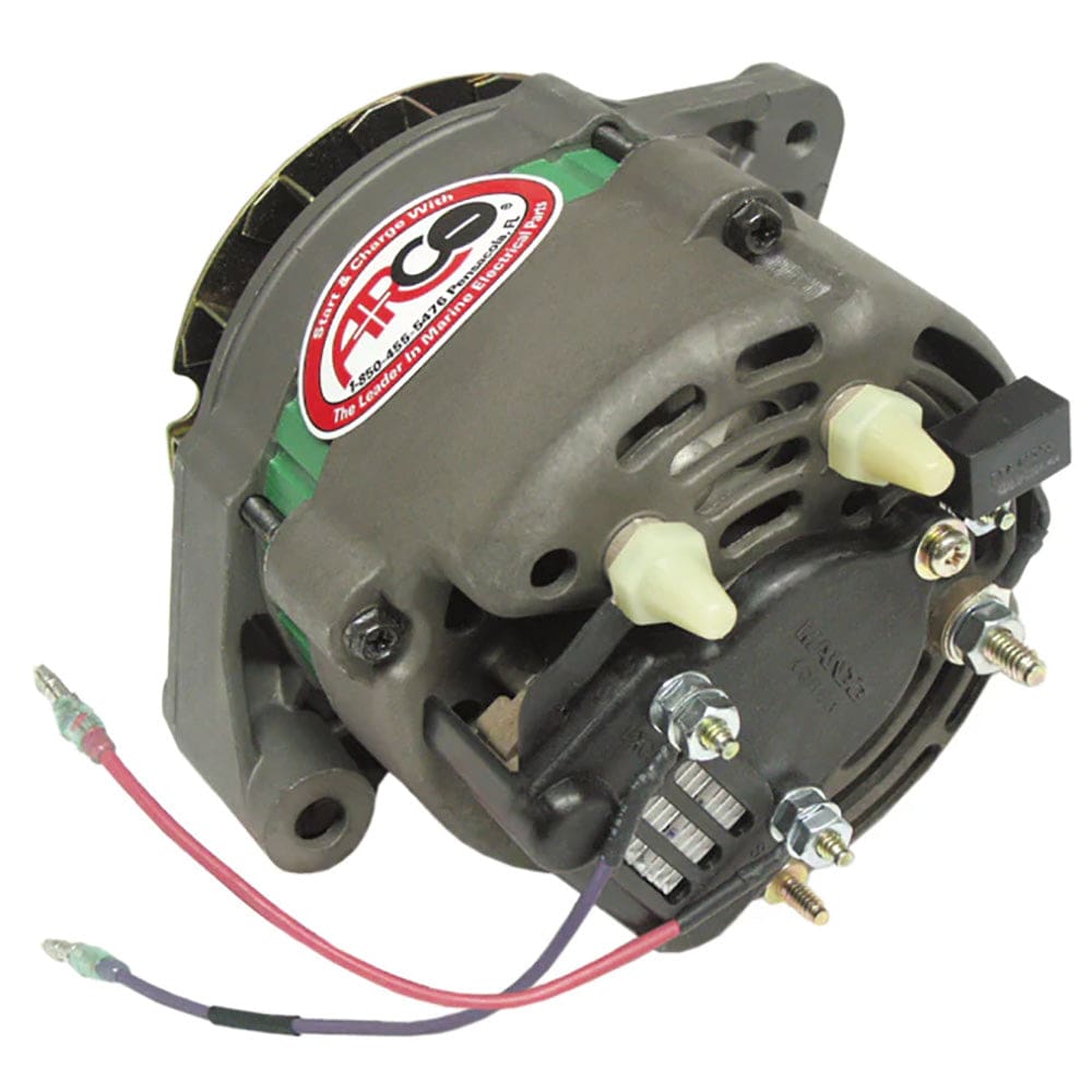 ARCO Marine Premium Replacement Alternator w/ Multi-Groove Serpentine Pulley - 12V & 65A - Boat Outfitting | Engine Controls - ARCO Marine