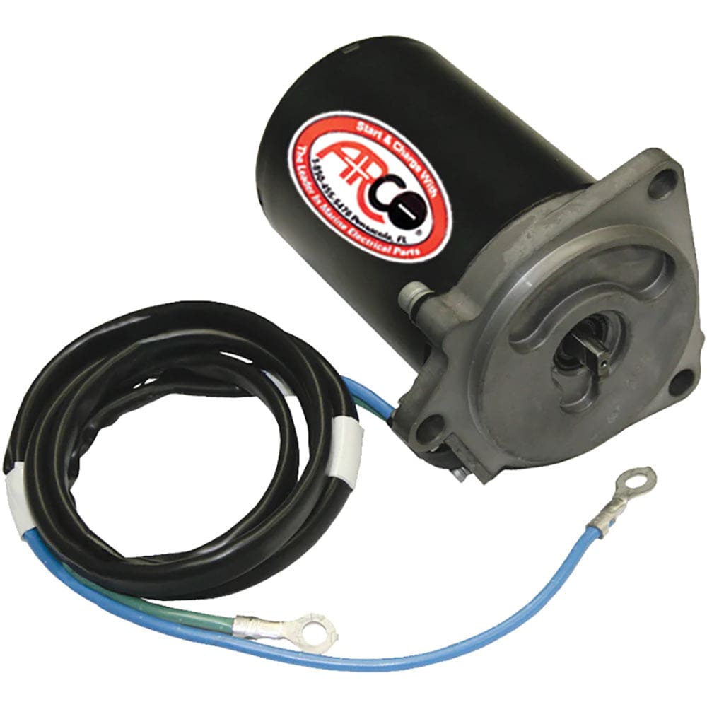 ARCO Marine Replacement Outboard Tilt Trim Motor - Yamaha 2-Wire 3 Bolt Flat Blade Shaft - Boat Outfitting | Engine Controls - ARCO Marine