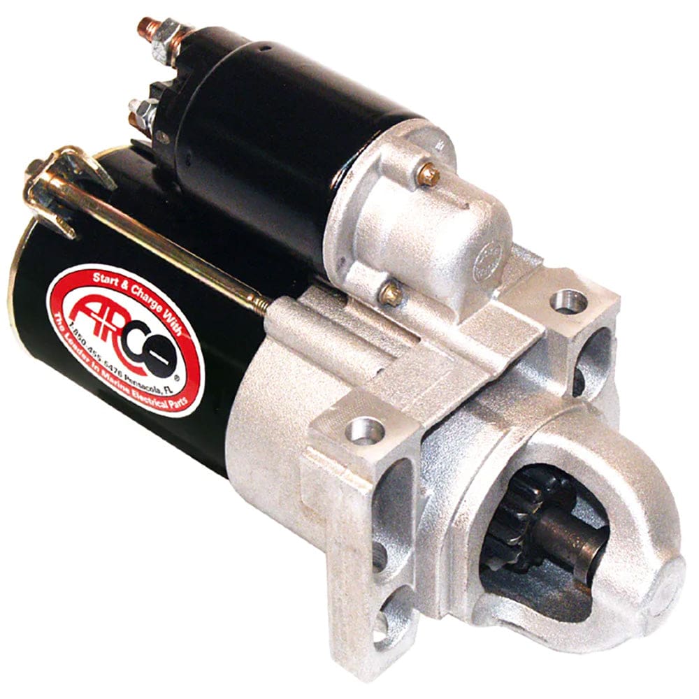 ARCO Marine Top Mount Inboard Starter w/ Gear Reduction - Counter Clockwise Rotation - Boat Outfitting | Engine Controls - ARCO Marine
