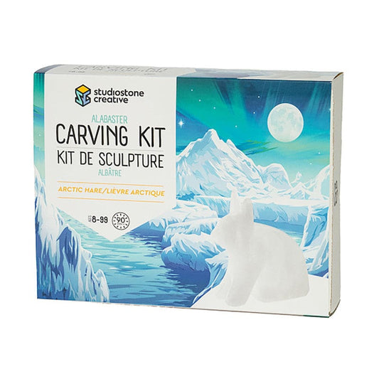 Arctic Hare Alabaster Carving Kit - Art & Craft Kits - Studiostone Creative Inc