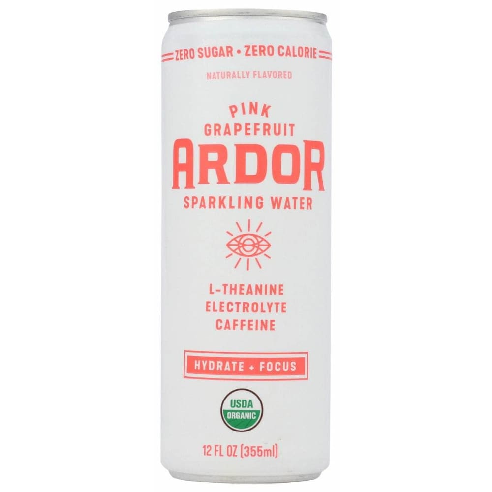ARDOR ORGANIC Grocery > Beverages > Water > Sparkling Water ARDOR ORGANIC Pink Grapefruit Sparkling Water, 12 fo