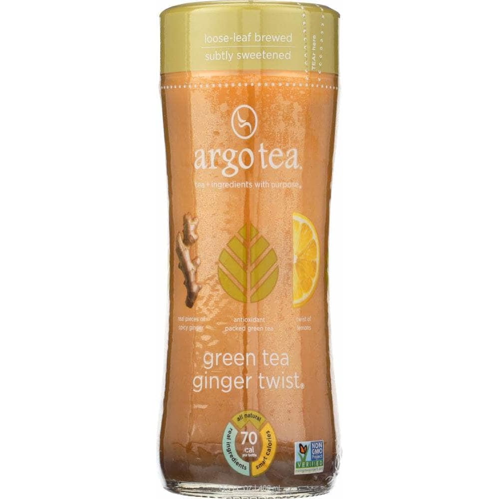 Argo Tea Argo Tea Green Tea Ginger Twist Bottled Tea, 13.5 fl oz