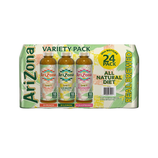 Arizona Beverage Diet Variety Tea 24 pk./20 oz. - Home/Grocery Household & Pet/Beverages/Juice/ - Arizona
