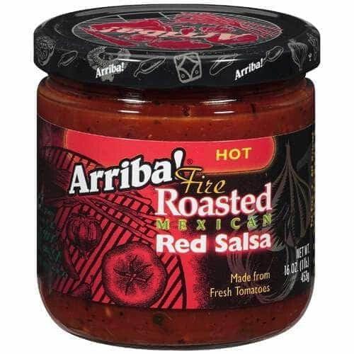 Arriba Arriba Fire Roasted Hot Mexican Red Salsa, 16 Oz
