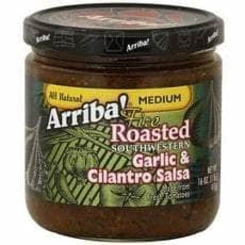 Arriba Arriba Garlic & Cilantro Medium Salsa, 16 oz