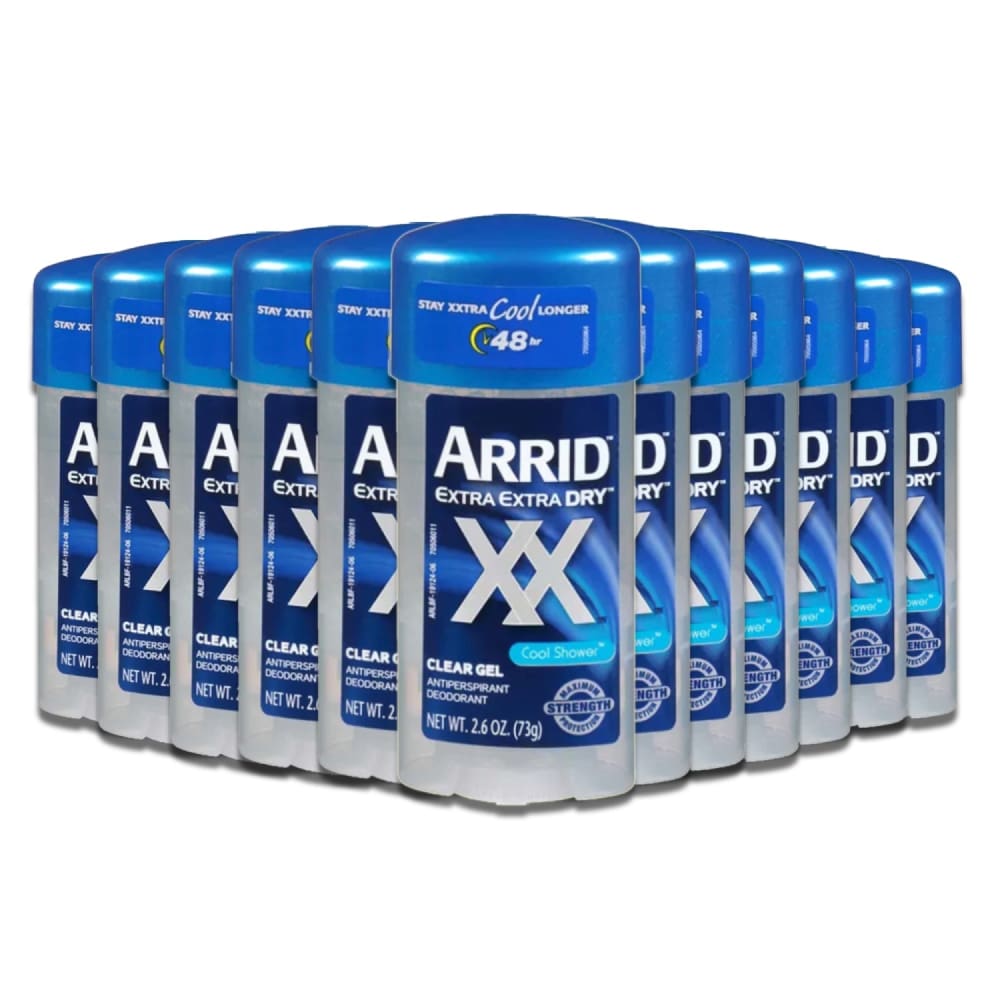 ARRID Extra Dry Cool Shower Gel Antiperspirant 2 6 Oz 12 Pack Arrid extra dry cool shower gel antiperspirant 2 6 oz 12 pack