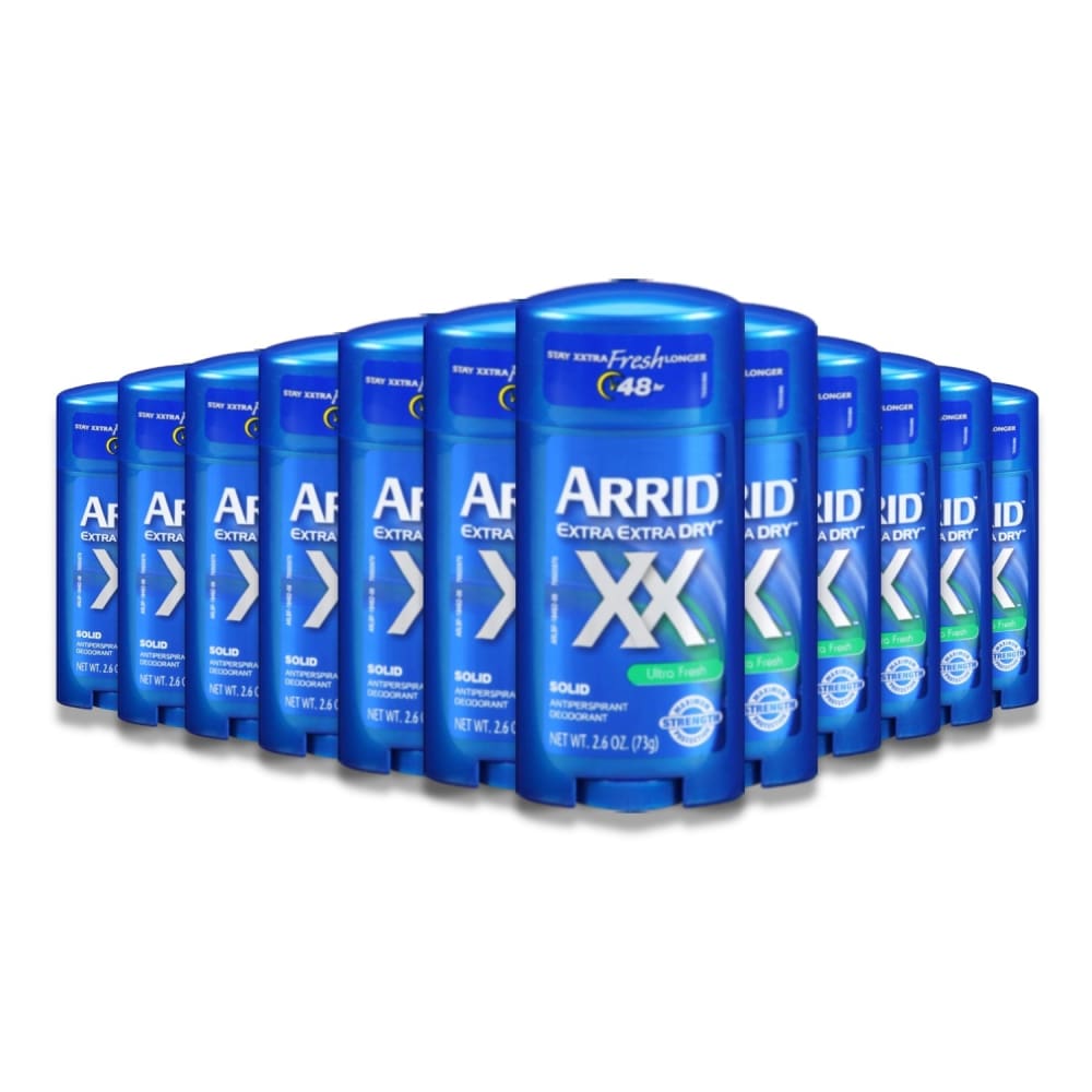 ARRID - Extra Extra Dry SOLID Anti-Perspirant Deodorant - 2.6 oz - 12 Pack - Deodorant & Anti-Perspirant - Arrid