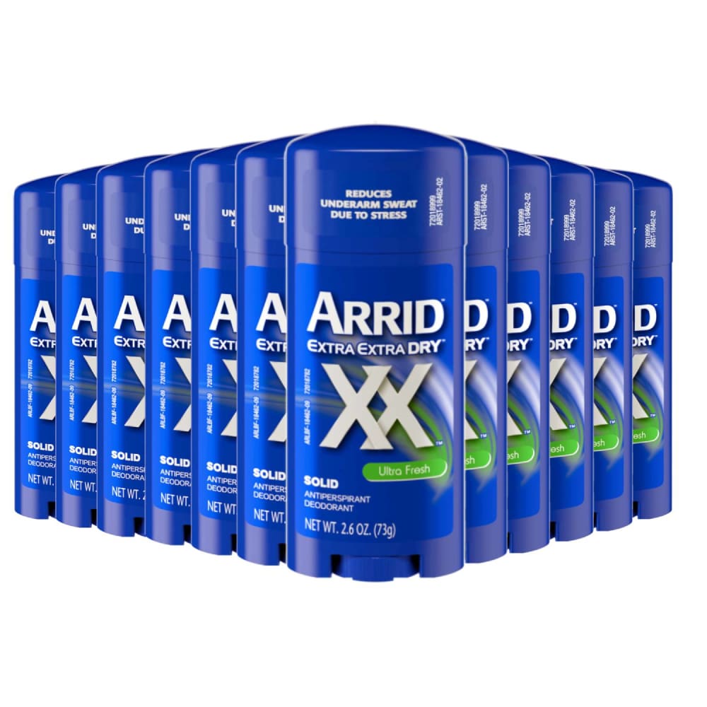 ARRID Extra Dry Ultra Fresh Antiperspirant Solid 2.6 oz - 12 Pack - Deodorant & Anti-Perspirant - Arrid